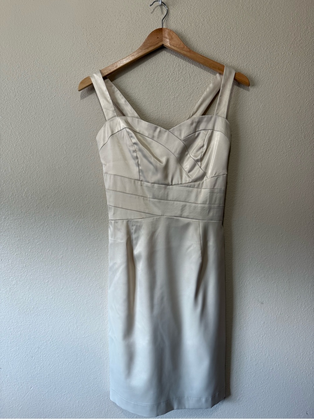 Romy Cream Sheath Dress with Sweetheart Bust